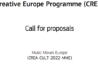 Η μουσική κινεί την Ευρώπη (CREA-CULT-2022-MME) – Προθεσμία 12/01/2023