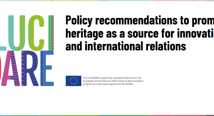 Μελέτη  ΚΕΑ – ILUCIDARE: Συστάσεις πολιτικής για την προώθηση της πολιτιστικής κληρονομιάς ως πηγής καινοτομίας και διεθνών σχέσεων