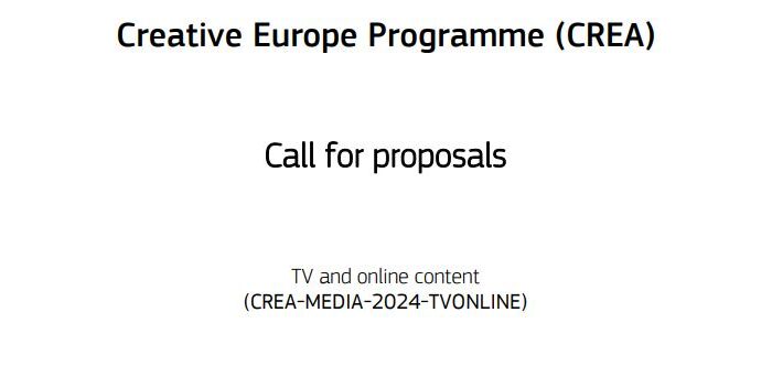 Τηλεοπτικό και διαδικτυακό περιεχόμενο (CREA-MEDIA-2024-TVONLINE) – Προθεσμία 14/05/2024